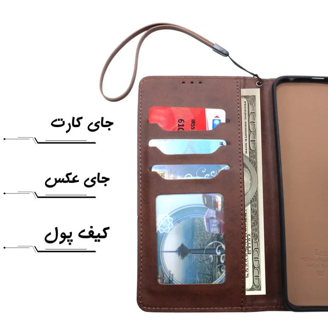 کیف کلاسوری مدل Grise مناسب برای گوشی موبایل شیائومی Redmi Note 9s به همراه بندآویز 101762310